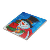 Snowman-Lagergeschenke Fliese (Seite)