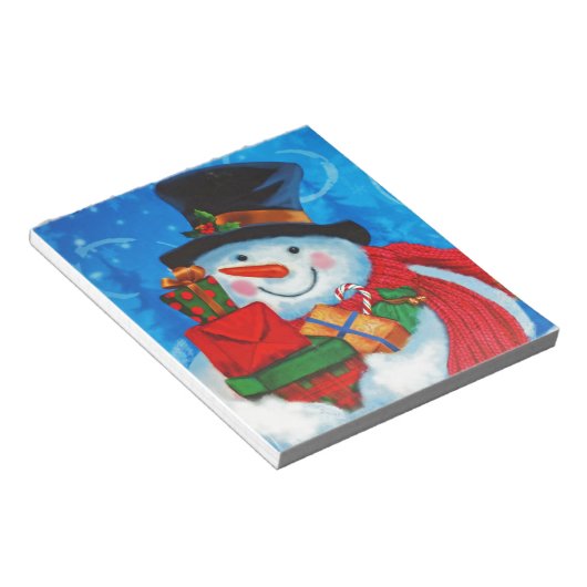 Snowman-Lagergeschenke Notizblock (angewinkelt)