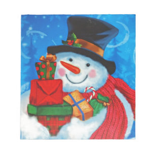 Snowman-Lagergeschenke Notizblock