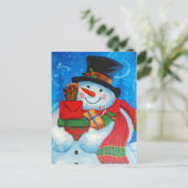 Snowman-Lagergeschenke Postkarte (Stehend Vorderseite)