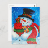 Snowman-Lagergeschenke Postkarte (Vorne/Hinten)