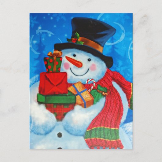 Snowman-Lagergeschenke Postkarte (Vorderseite)
