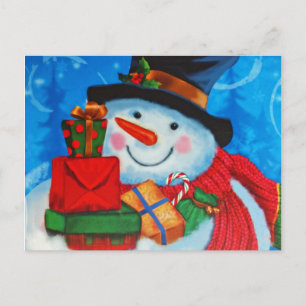 Snowman-Lagergeschenke Postkarte