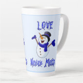 Snowman Large Latte Tasse (Rechte Ecke)