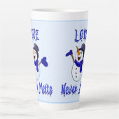 Snowman Large Latte Tasse (Vorderseite)
