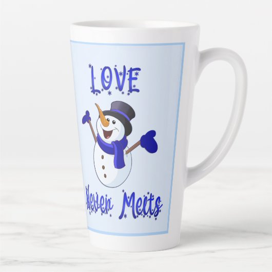 Snowman Large Latte Tasse (Rechts)