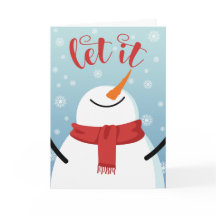 Snowman Lass es schneien