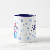 Snowman Lass es schneien Tasse (Zentrum)
