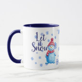 Snowman Lass es schneien Tasse (Links)