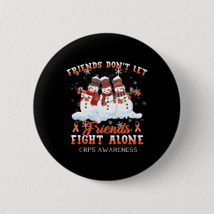 Snowman Lasse keine Freunde kämpfen Alone Crps Awa Button