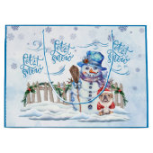 Snowman | Lassen Sie es Geschenktüte schneebedecke (Vorderseite)