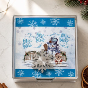 Snowman Lassen Sie es Papier Napkin Serviette
