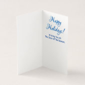 Snowman lässt es Schnee Weihnachtsfeiertag (Innenseite)