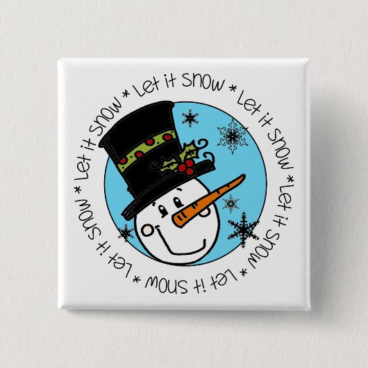 Snowman lässt es schneien button (Vorderseite)