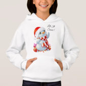 Snowman lässt es schneien hoodie (Vorderseite)