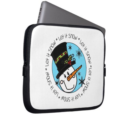 Snowman lässt es schneien laptopschutzhülle (Vorne Rechts)