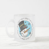 Snowman lässt es schneien mattglastasse (Links)