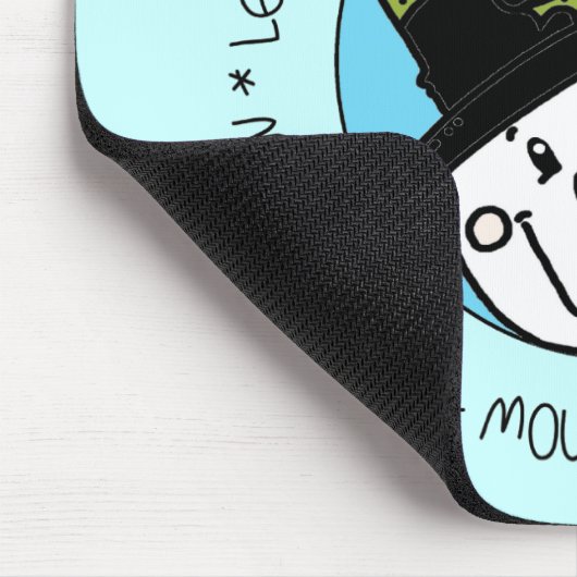 Snowman lässt es schneien mousepad (Ecke)