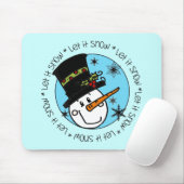 Snowman lässt es schneien mousepad (Mit Mouse)