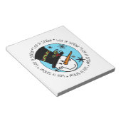 Snowman lässt es schneien notizblock (angewinkelt)