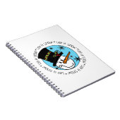 Snowman lässt es schneien notizblock (Rechte Seite)