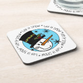 Snowman lässt es schneien untersetzer (Linke Seite)