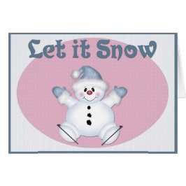 Snowman lässt es Wintersaison Karte 2