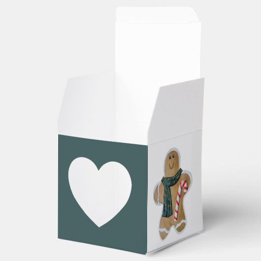 Snowman-Lebkuchen Geschenkschachtel (Geöffnet)