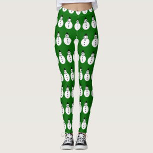 Snowman-Leggings lächeln Weihnachten Leggings