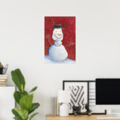 Snowman Leinwand Artwork Poster (Heimbüro)