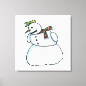 Snowman-Leinwand Leinwanddruck (Vorderseite)
