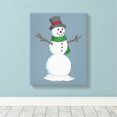 Snowman Leinwanddruck (Insitu (Holzboden))