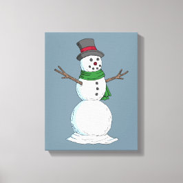 Snowman Leinwanddruck