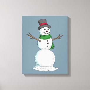 Snowman Leinwanddruck