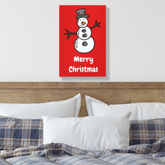 Snowman Leinwanddruck (Insitu (Schlafzimmer))