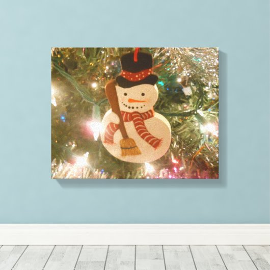 Snowman Leinwanddruck (Insitu (Holzboden))