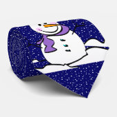 Snowman Let it Snow Krawatte (Gerollt)