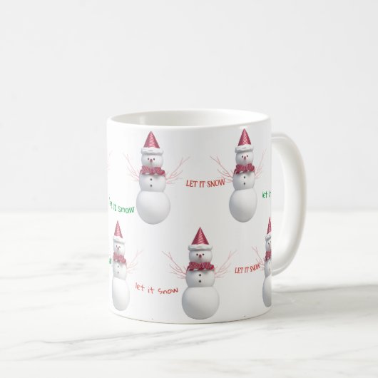 Snowman Let it Snow Tasse (VorderseiteRechts)