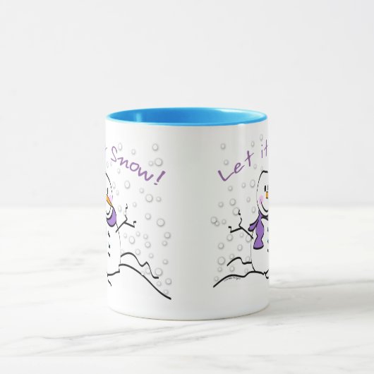 Snowman Let it Snow Tasse (Zentrum)