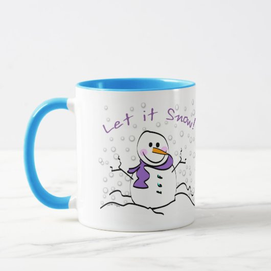 Snowman Let it Snow Tasse (Links)