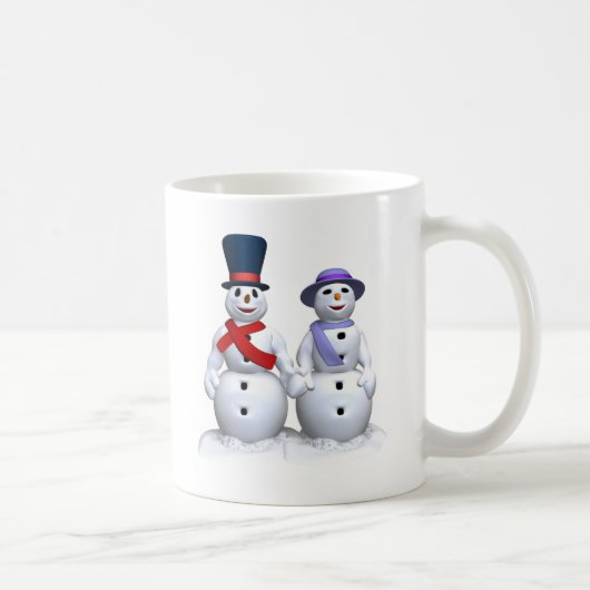 Snowman-Liebe Kaffeetasse (Rechts)