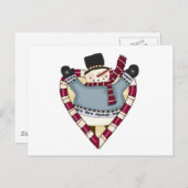 Snowman Liebe T - Shirt und Geschenke Postkarte (Vorne/Hinten)