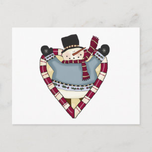 Snowman Liebe T - Shirt und Geschenke Postkarte