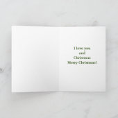 Snowman Liebe Weihnachtskarte Feiertagskarte (Innenseite)