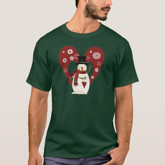 Snowman Lieben Schnee T - Shirt und Geschenke (Vorderseite)