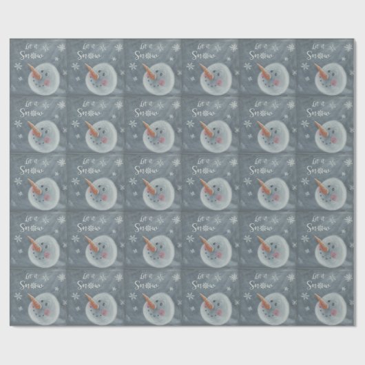 Snowman ließ es schneien geschenkpapier (Flach)
