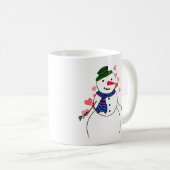 Snowman Little Boy In Love Kaffeetasse (VorderseiteRechts)