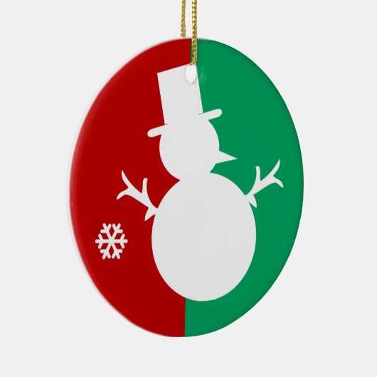 Snowman Logo Keramikornament (Rechts)