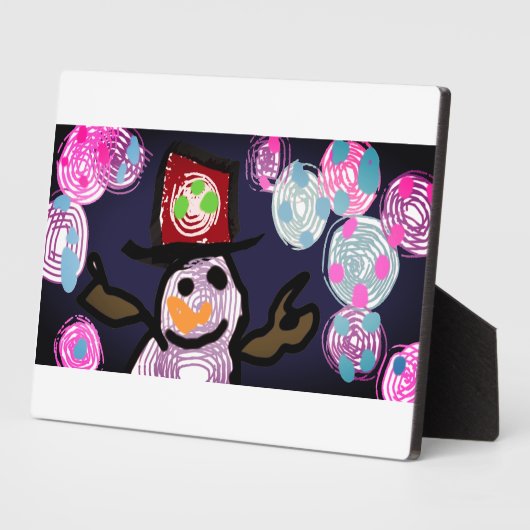 Snowman Lovey Fotoplatte (Seite)