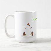 Snowman-lustige WeihnachtsTasse Tasse (Links)
